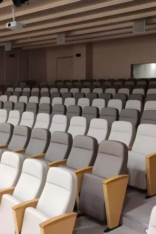 Durable and high quality conference seat manufacturing.