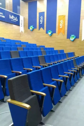 Durable and high quality conference seat manufacturing.