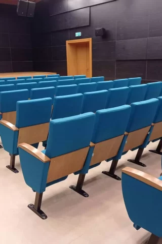 Durable and high quality conference seat manufacturing.