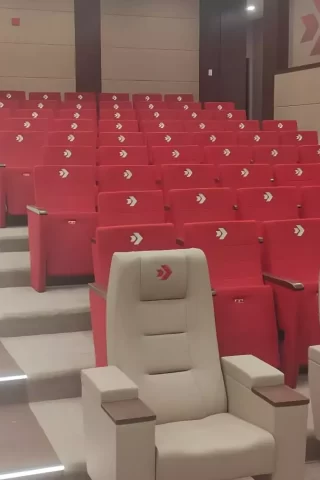 Durable and high quality conference seat manufacturing.