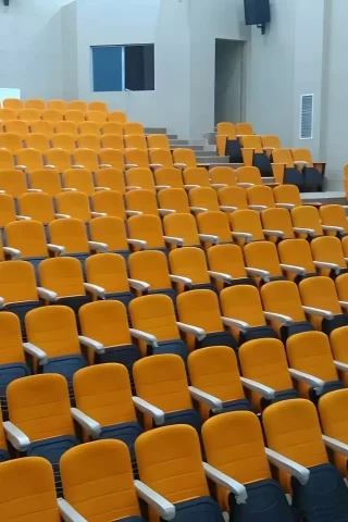 Durable and high quality conference seat manufacturing.