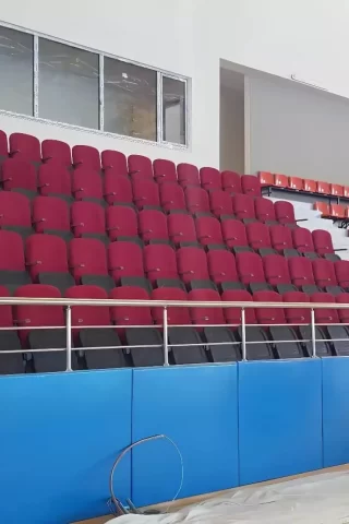 Durable and high quality stadium seats produced in Europe.