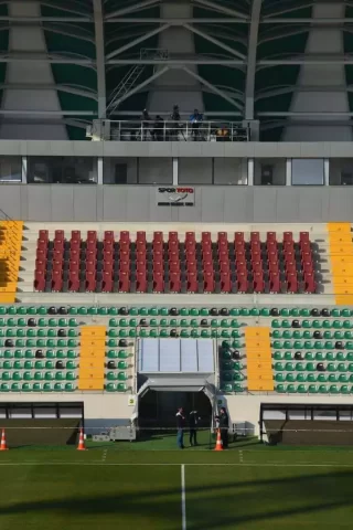 Durable and high quality stadium seats produced in Europe.