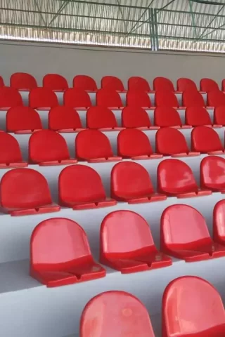 Durable and high quality stadium seats produced in Europe.