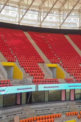 Durable and high quality stadium seats produced in Europe.