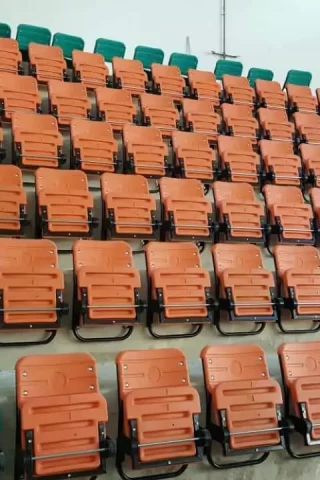 Durable and high quality stadium seats produced in Europe.