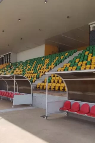 Durable and high quality stadium seats produced in Europe.