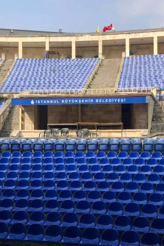 Durable and high quality stadium seats produced in Europe.